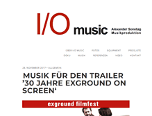 Tablet Screenshot of i-o-music.com